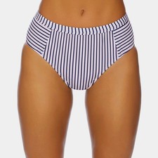 Splendid Swimwear Women's Pink Blue Chevron Striped One-Piece Swimsuit Size S