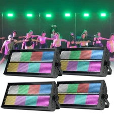 4Pack 1000W RGBW 960LED Wall Wash Light Strobe DMX Stage DJ Party Show Light