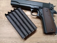 5 Tisas M1911 7rd. 45acp Magazines Parkerized Gi Color Match