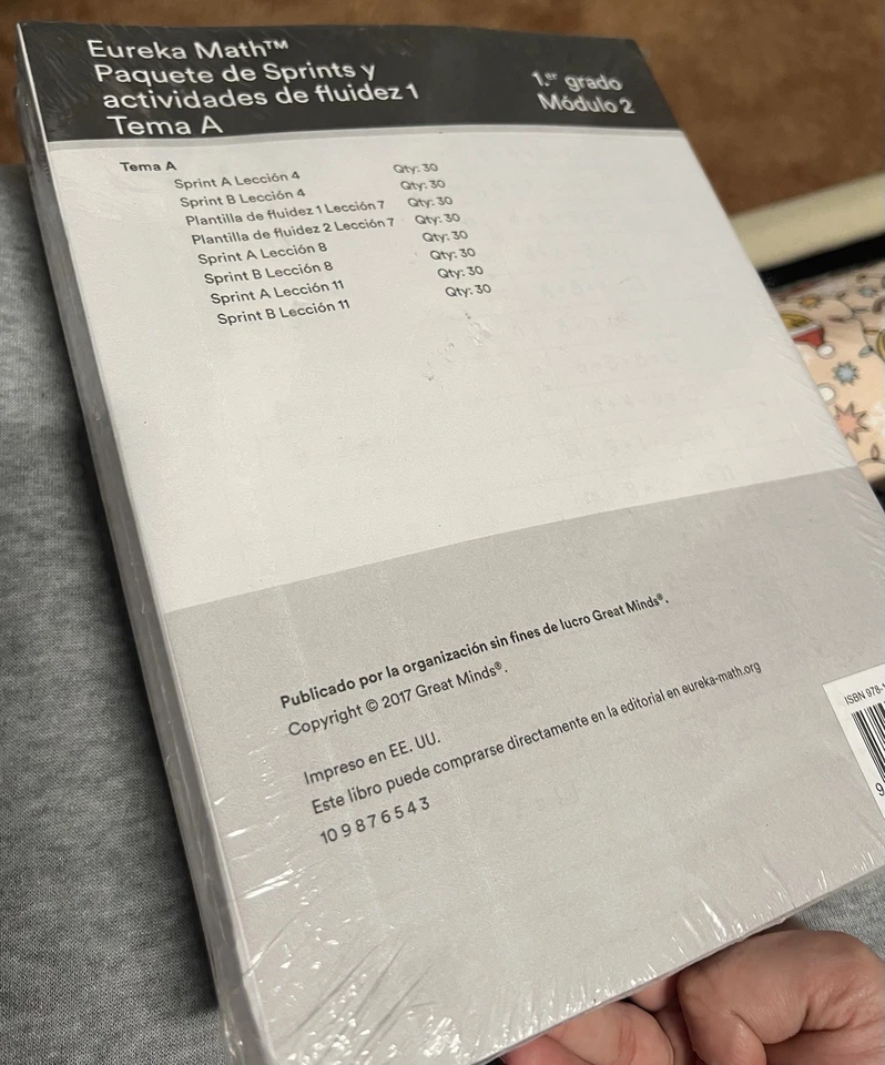 Eureka Math Packet Of Sprints And Activities Of Fluency in SPANISH Theme A - Image 2 of 2