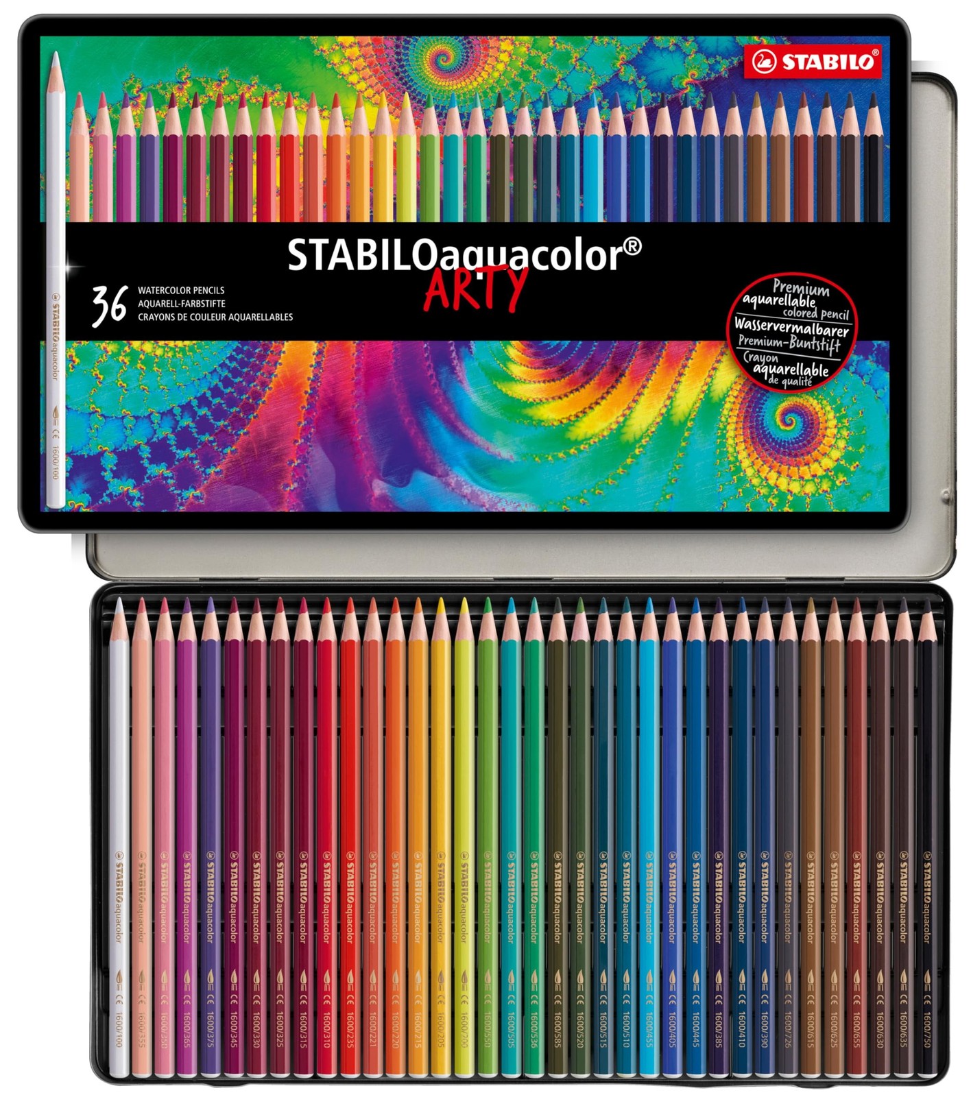 - Stabiloaquacolor - Tin Of 36 - Assorted Colors