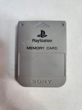 Sony Playstation 1 PS1 Official OEM 15 Block Memory Card SCPH-1020 Gray Tested
