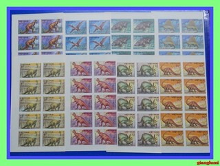 Vietnam Imperf Prehistoric animals Set 8 Sheet 10 MNH NGAI