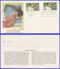 USA3 #2049 U/A FLEETWOOD FDC   Los Angeles Olimpics High Jump