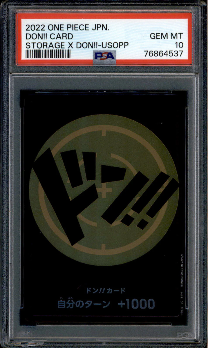 Usopp Don Card - Promo Storage - PSA 10 - Japanese Holo - Box