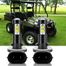 2x 6000K LED Headlight Bulbs For Polaris Ranger XP 700 XP 800 XP 900 XP 570