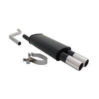 Novus Sportauspuff FüR VW Polo 2/3 86C 2X76Mm EndschalldäMpfer Mit ABE