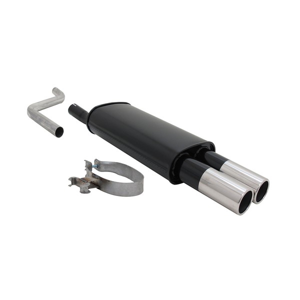 Novus Sportauspuff FüR VW Polo 2/3 86C 2X76Mm EndschalldäMpfer Mit ABE-image