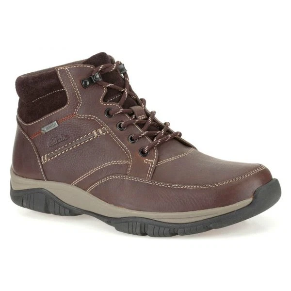 Clarks Mens ** Rampart Mid Gtx - Black Grain Lea Active Air ** UK 7,8,9,10,12 G
