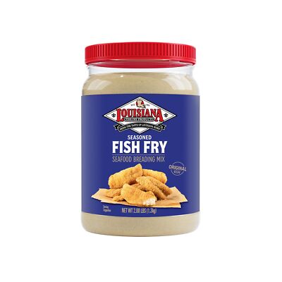 Louisiana Fish Fry Seasoned Fish Fry Seafood Breading Mix 2.88 Pound Pack of ...