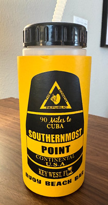 Buoy Beach Bar Key West, Florida Southernmost Point Insulated Water Bottle EUC