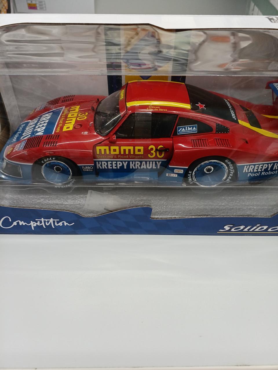 1 18 Mini Car Model Number Porsche 935 Moby Dick Solido GLz06