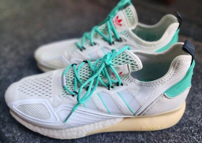 Size 10.5 - adidas ZX 2K Boost Gray Hi-Res Green 2020 | eBay