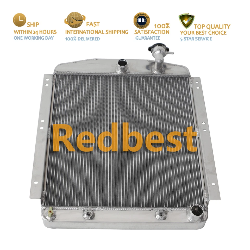 3ROW ALUMINUM RADIATOR FOR 1948-1954 1953 CHEVROLET GMC 3100 3600 3800 3900 3.8L - Image 4 of 4