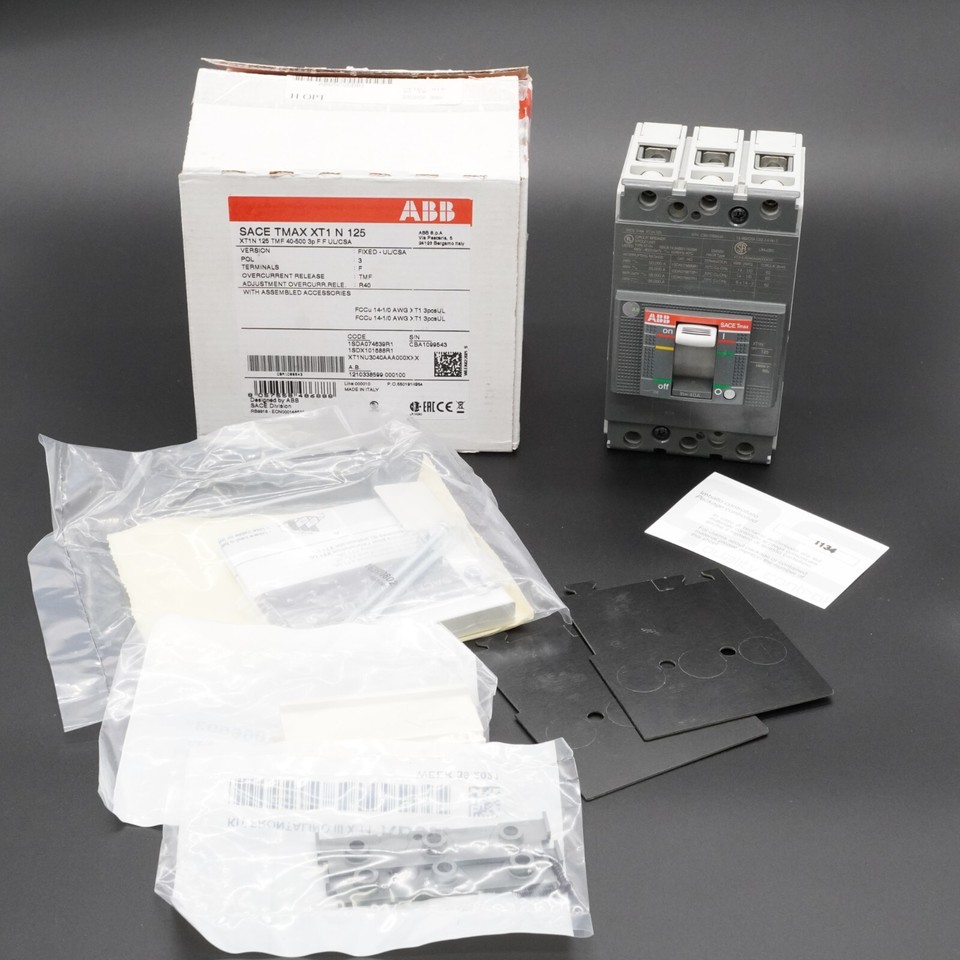 ABB Sace Tmax XT1 N 125 3p 40A Circuit Breaker eBay