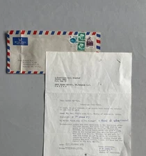 PHILIP EKKA († 1991) Bishop of Raipur, India signed convolute autograph