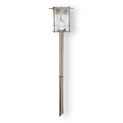 Solar Gartenleuchte Edelstahl 6 LED Solarlampe Solarleuchte Gartenbeleuchtung