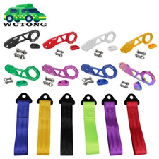 Universal JDM Racing Style Front Rear Tow Hook Towing Strap Decoration For Honda
