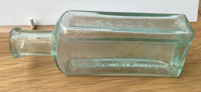 Vintage kleine Skuses Hustenmischung Flasche #P35