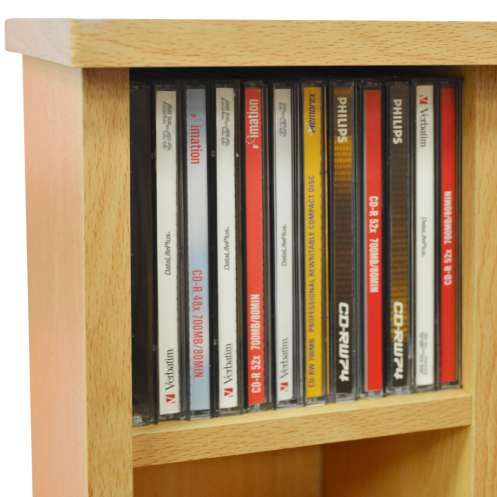 Pigeon Hole CD Storage Shelving Unit BEECH 2442OC 5012053991100 eBay