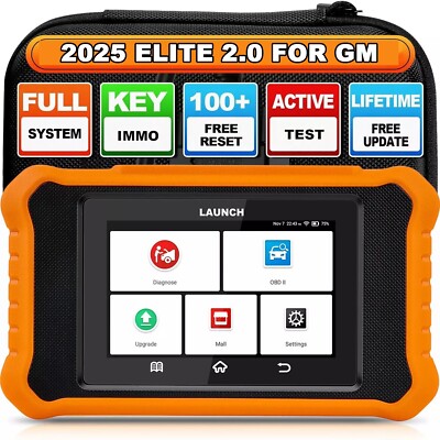 LAUNCH X431 Elite 2.0 for GM Diagnostic Tool Scanner ECU Coding Key Programming