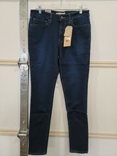 LEVI'S 711 WOMEN'S SKINNY FIT MID RISE ZIP FLY STRETCH JEANS INDIGO RIDGE