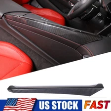 Real Carbon Fiber Center Console Passenger Side Trim For Corvette C8 2020-23 US