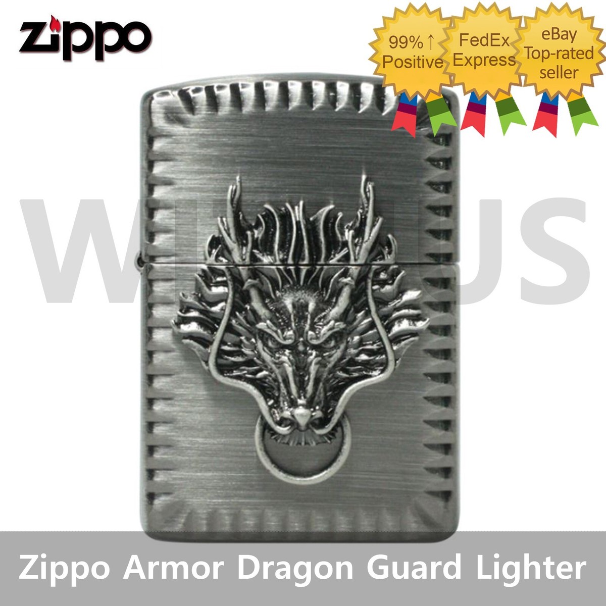 Zippo Armor Dragon Guard Lighter New In Box - Trakcing | eBay