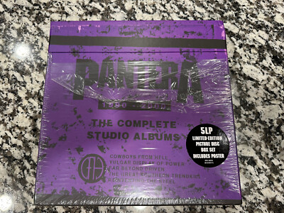 EMPTY READ PANTERA  COMPLETE STUDIO ALBUMS 1990-2000 PICTURE DISC BOX EMPTY