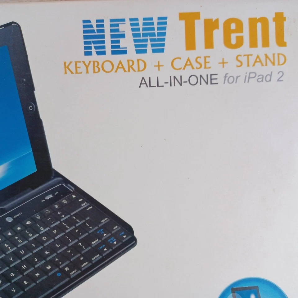 New Trent Wireless Keyboard Case & Stand For Ipad 2 IMP39B - Image 2 of 4