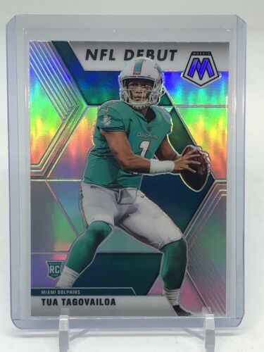2020 Mosaic Tua Tagoviloa NFL Debut Rookie Silver Refractor! - Picture 1 of 2