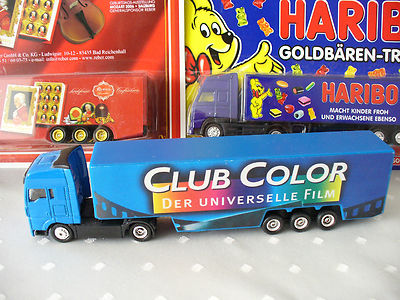 Sammlung Konvolut 3x Werbung Werbetruck Truck Auto Haribo Reber Club OVP Neu