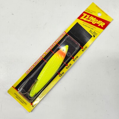 ZZINGER Anchovy Herring Yellow Red 2-1/2oz Lure 3.5in Doug Field Buzz Bomb