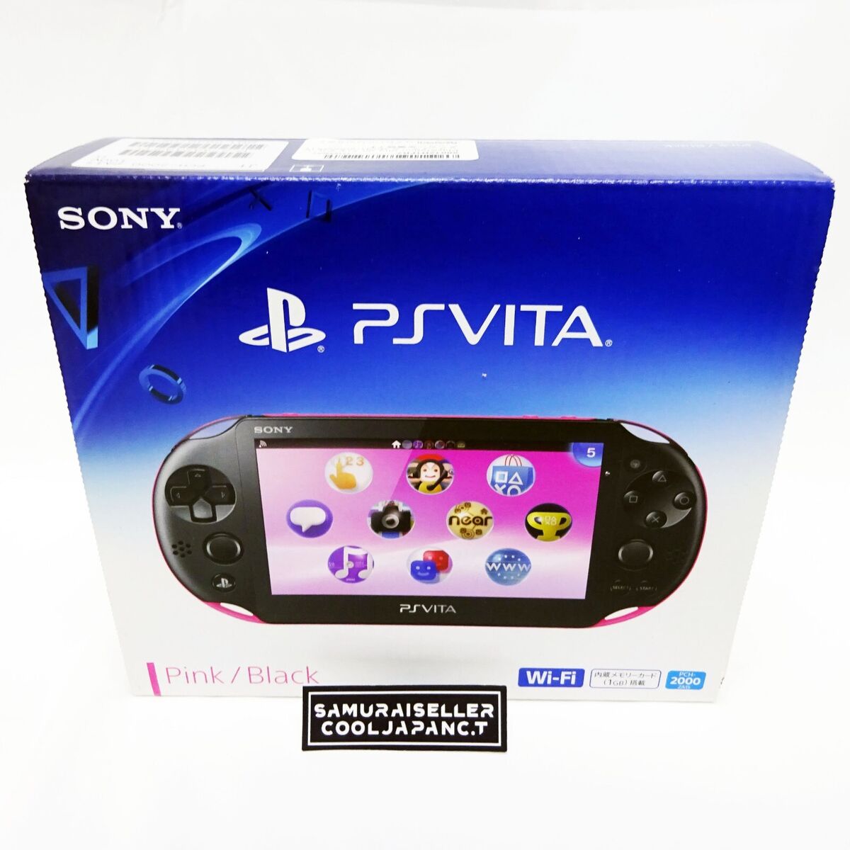 SONY PlayStation PS Vita PCH-2000 ZA15 Pink Black Console Wi-Fi model Japan  NEW