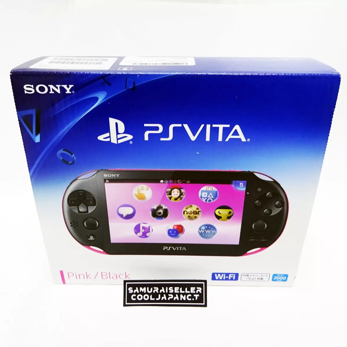 SONY PlayStation PS Vita PCH-2000 ZA15 Pink Black Console Wi-Fi model Japan  NEW