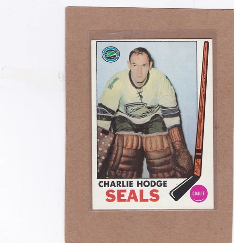 1969-70 TOPPS HOCKEY CHARLIE HODGE #77 SEALS EX *A28249