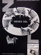 ADVERTISEMENT 1958 SIEGES ZOL - ADVERTISING
