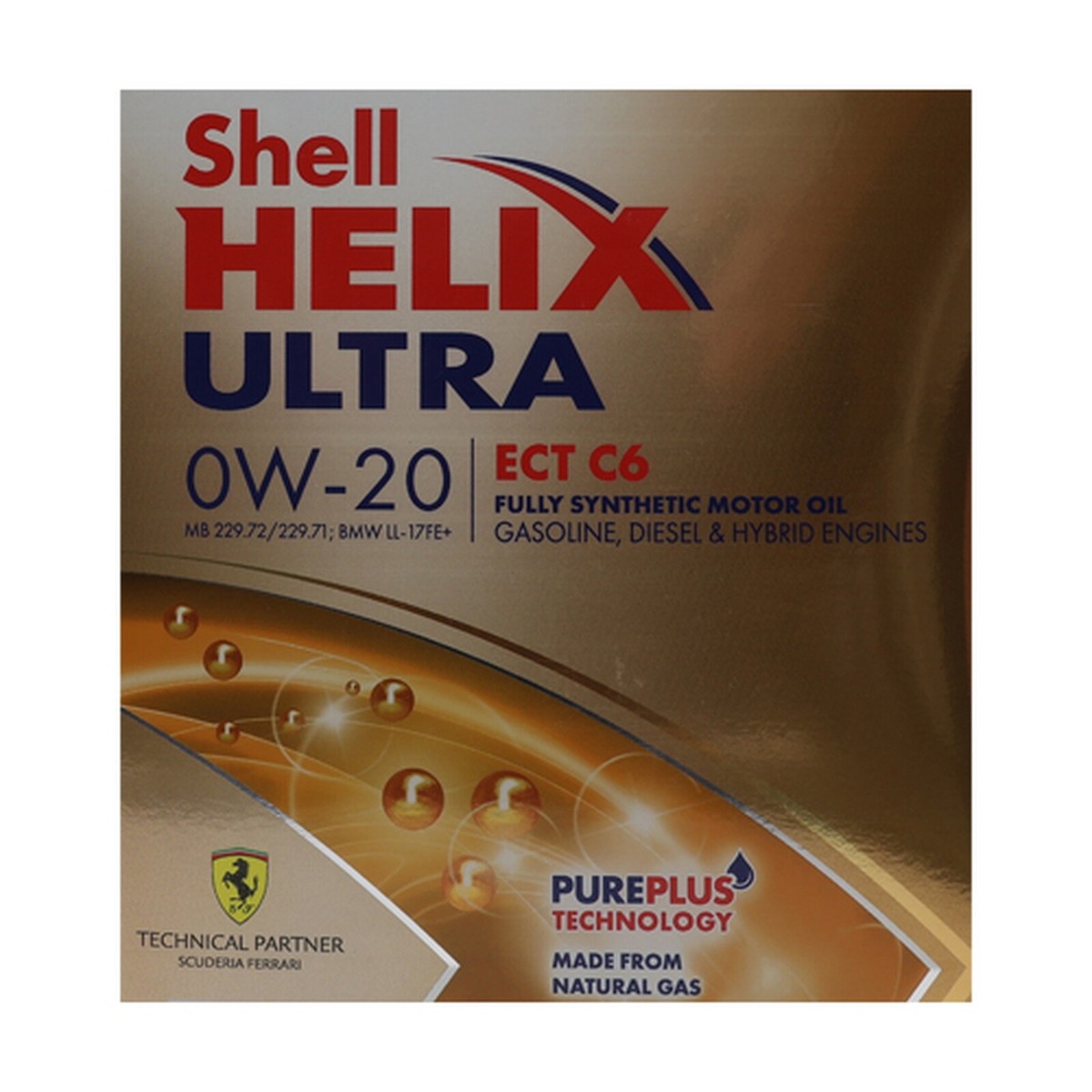 Shell Helix Ultra ECT C6 0w20 0w-20 Fully Synthetic Engine Oil - 5