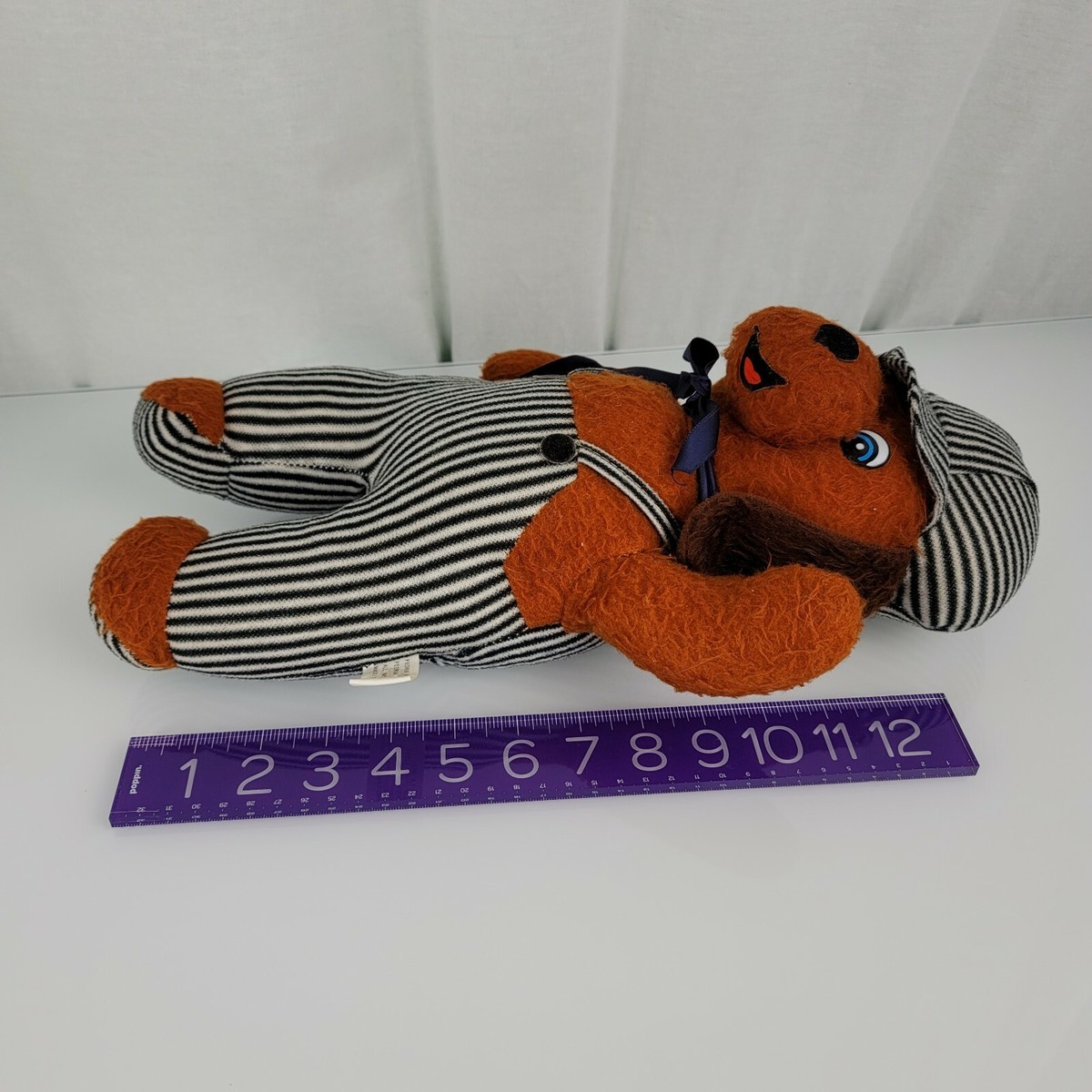 Peoria Plastic Co Stuffed Plush Brown Puppy Dog Casey Jones