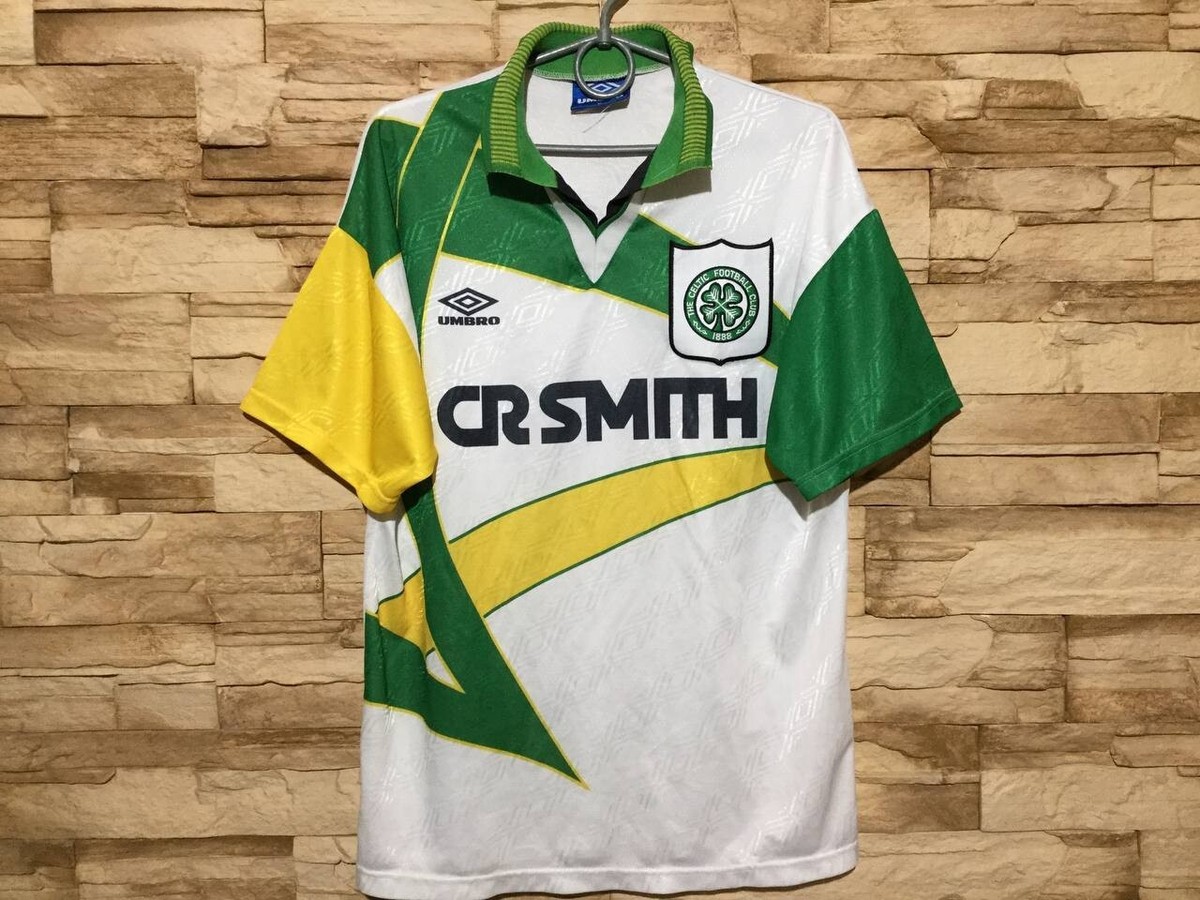 Celtic 1994 1995 Third Shirt Umbro Vintage CR Smith Rare Green