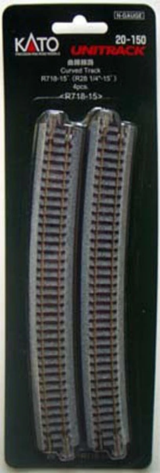 Kato 20-150 718 mm (28 1/4') 15° Kurvengleis R718-15 (Spur N) / 7078108 - Bild 1 von 1