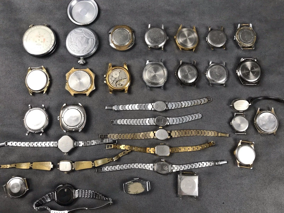 LOT OF 30 USSR Vintage Wrist Watch Poljot Pobeda Luch Commander