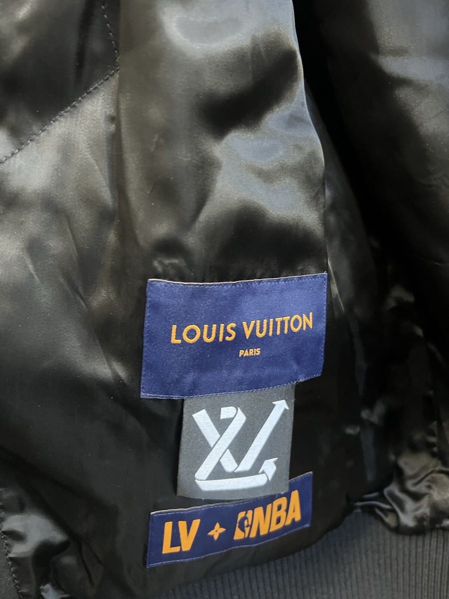 Louis Vuitton NBAレザーハイブリットジャケット　LV NBA Louis Vuitton x NBA H L L02WMJY Leather Basketball Jacket In