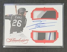2017 PANINI FLAWLESS DAVID DAHL DUAL RC PATCH AUTO AUTOGRAPH #01/20 - RANGERS