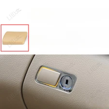 1x Beige Glove Box Handle Lid Lock Switch Button Cover For Benz W221 S 2006-13~