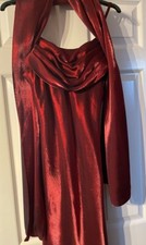 'Just Elegance' Size 10 - Ladies Red Shimmer Evening Dress + Matching Wrap