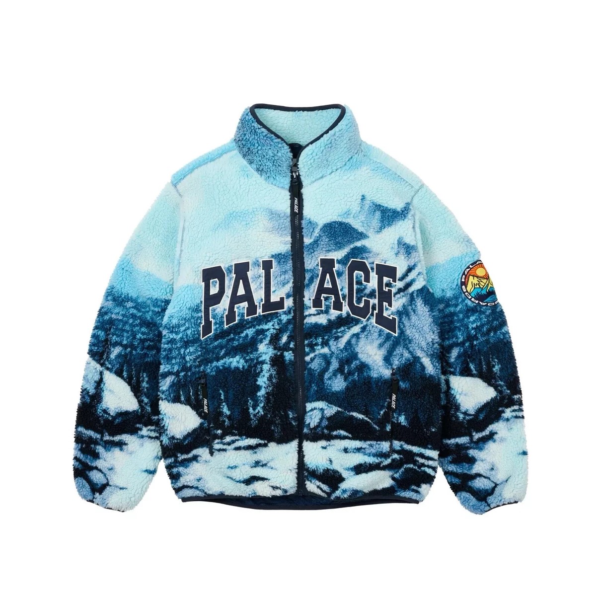 Palace Appalachian Funnel Fleece Palaska Blue - Small - Brand New