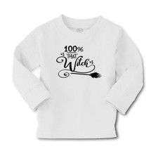 Kids Long Sleeve T Shirt Halloween That Witch Cotton Girls  Boys Clothes
