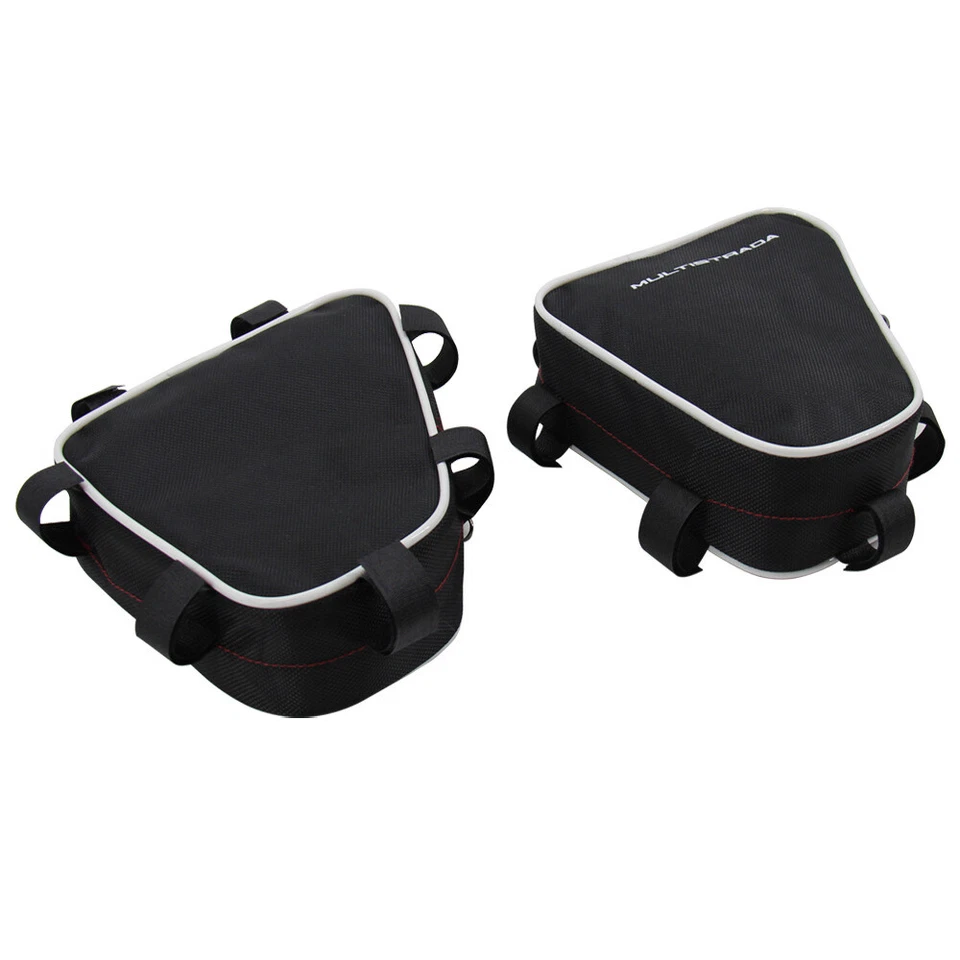 Para Ducati Multistrada 1200 Cuadro Barra de Choque Impermeable Alforjas Bolsa de Almacenamiento Foto 4 de 4