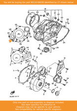 YAMAHA Bolt, Hexagon Socket Head, 90110-06038 OEM XT500